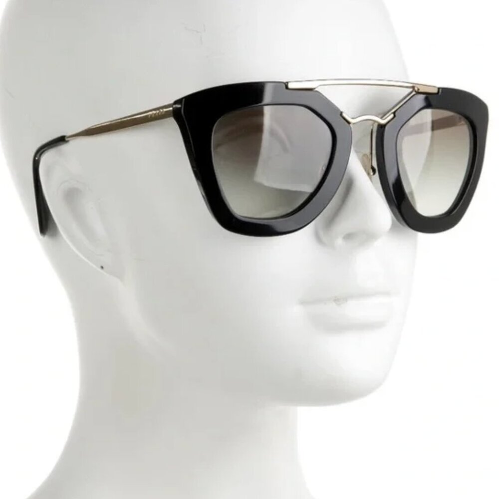 PRADA Black and Gold Women's Sunglasses